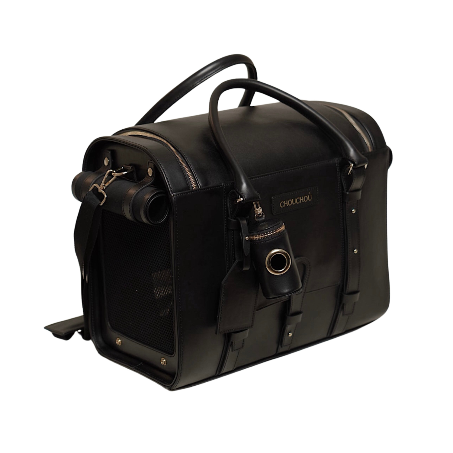 Airline-Approved Leather Carrier [Up to 13 lbs], Luxury Travel Bag