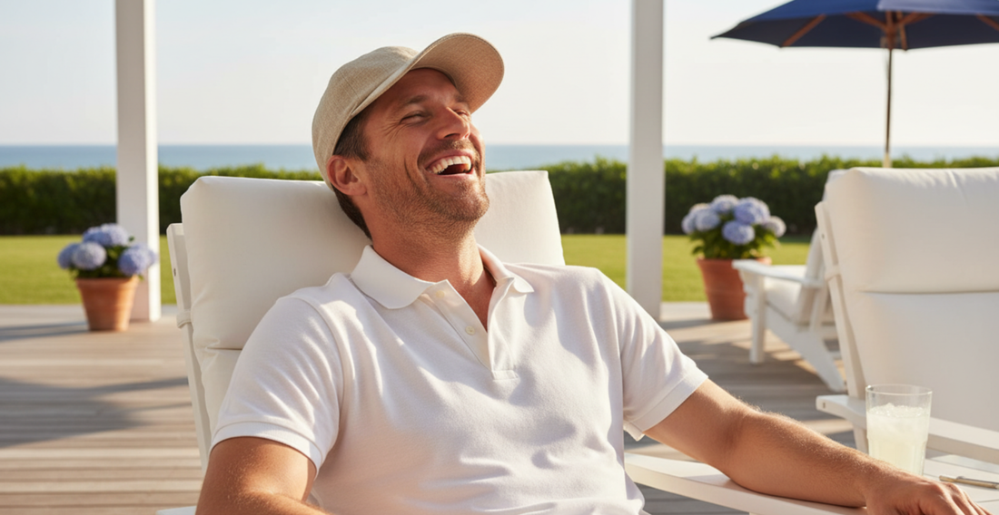 Premium linen baseball cap featuring an unperforated monolithic dome, styled for year-round wear
