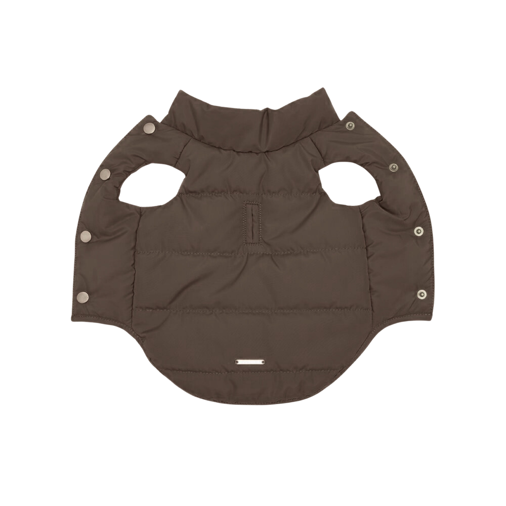 Waterproof Puffer Dog Vest (Brown) | CacheMio x CHOUCHOÚ