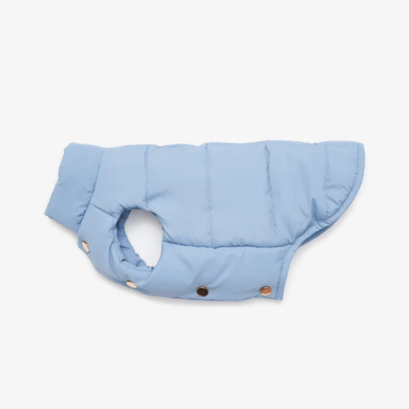 Waterproof Puffer Dog Vest (Light Blue) | CacheMio x CHOUCHOÚ