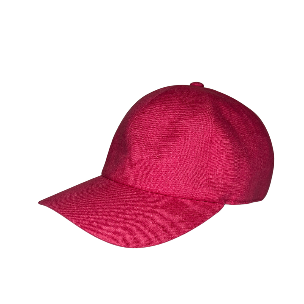 CacheMio® Pink Linen Baseball Cap — Fresh Italian Elegance🌿🪡🌿