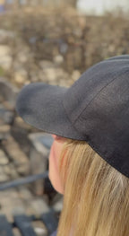 Linen Baseball Cap - Black