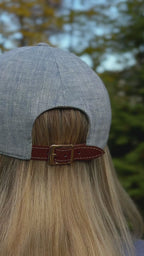 Linen Baseball Cap - Chambray